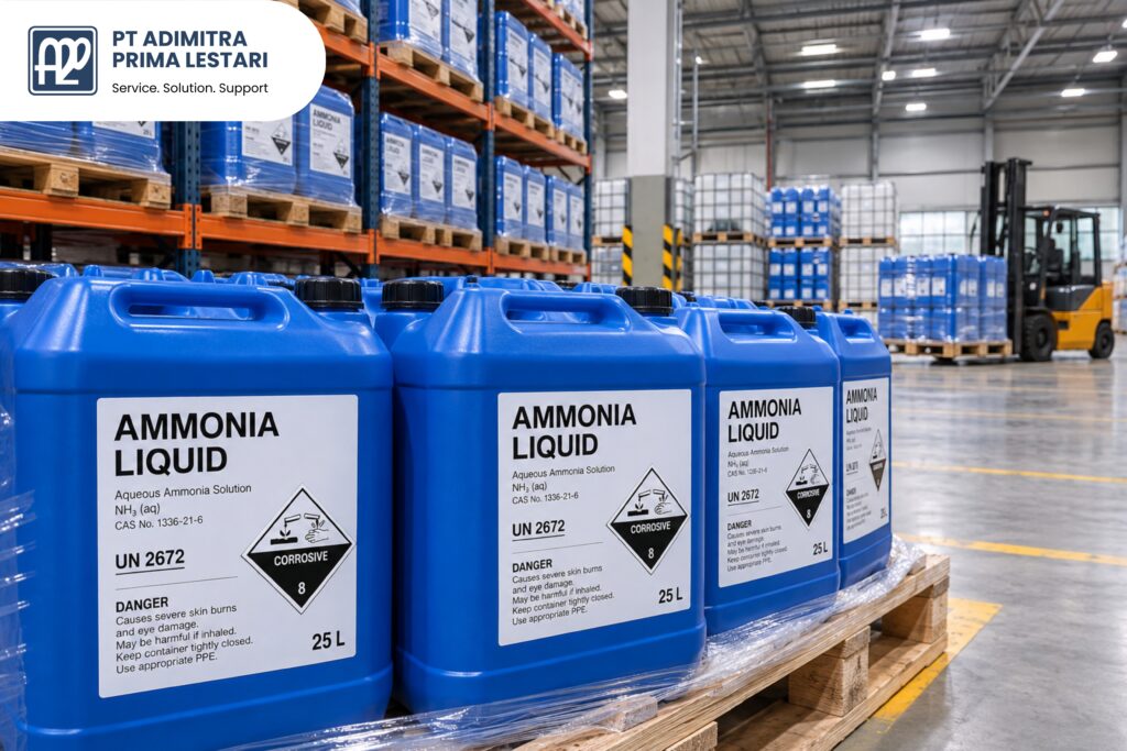 Ammonia Liquid untuk Water Treatment - PT Adimitra Prima Lestari Distributor Bahan Kimia Industri